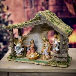 Figure Set With Stable - Fontanini - 5" Scale -Country Christmas Loft Shop tcdowchzt9floysfgxux