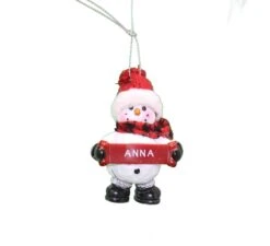 Cozy Snowman Ornament (Letters A - F) - -Country Christmas Loft Shop tcooujg2kqulg7vp26fj
