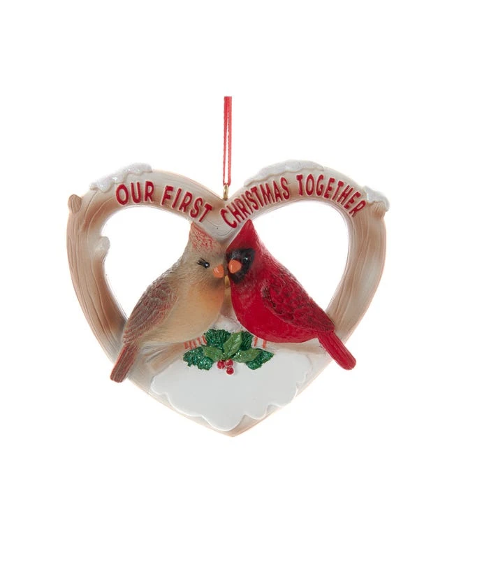 Kurt Adler Our First Christmas Together - Cardinals Ornament 1 Kurt Adler Our First Christmas Together - Cardinals Ornament
