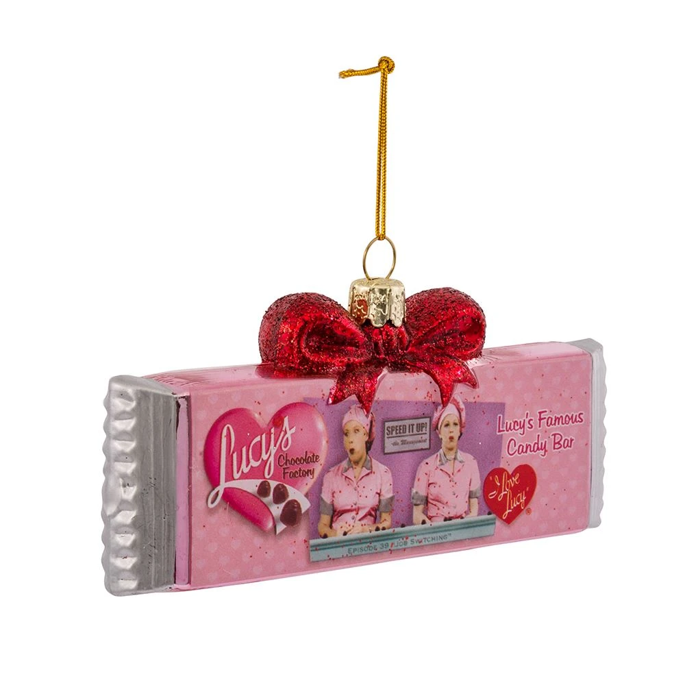 Kurt Adler I Love Lucy Chocolate Bar Glass Ornament 1 Kurt Adler I Love Lucy Chocolate Bar Glass Ornament