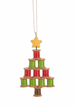 Thread Spool Tree Ornament