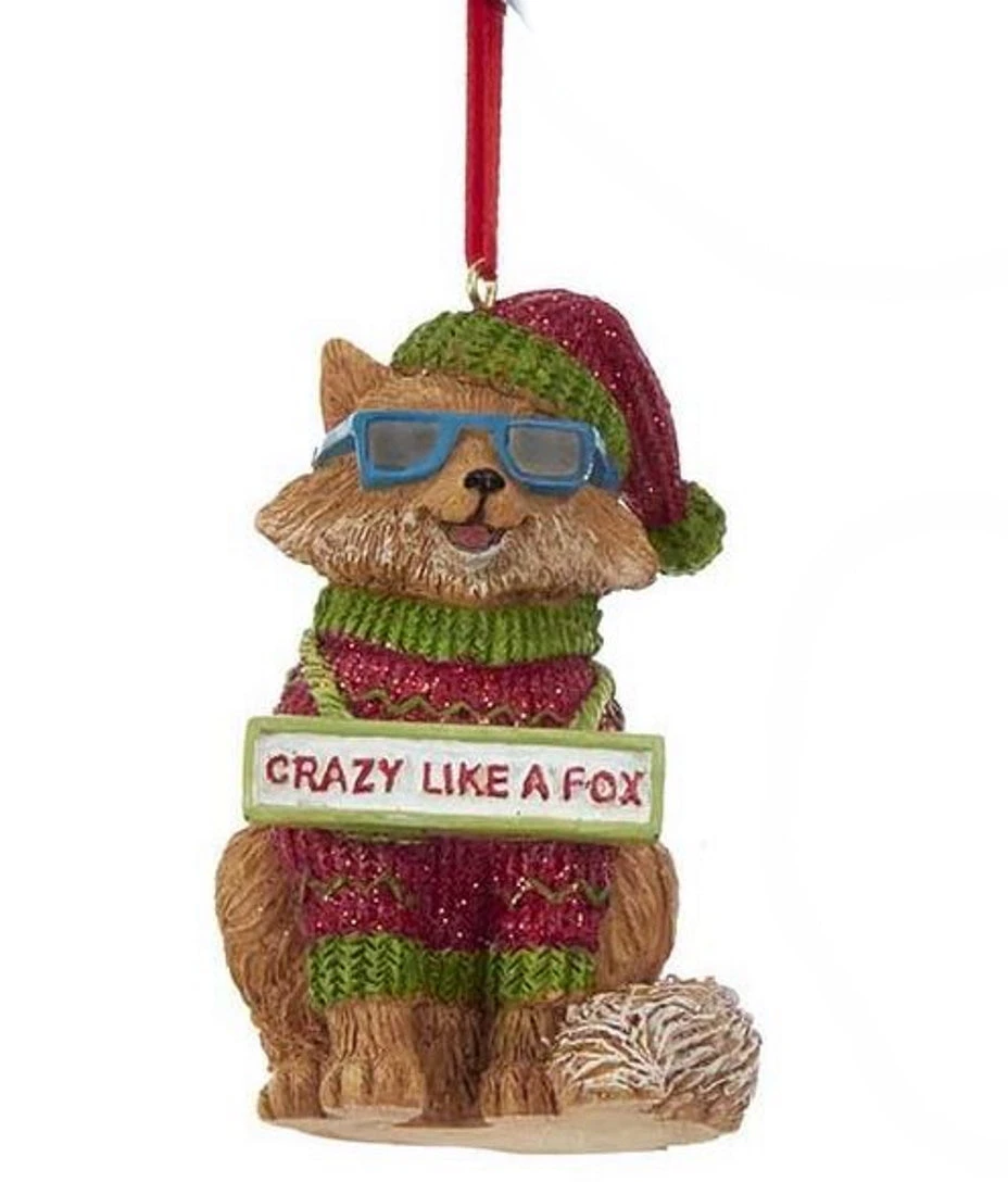 Kurt Adler Cool Yule Animal Ornament - Fox 1 Kurt Adler Cool Yule Animal Ornament - Fox
