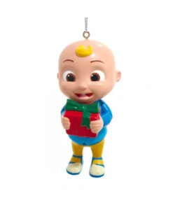 Kurt Adler Cocomelon JJ With Gift Box Ornament