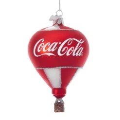 Kurt Adler Coca-Cola Glass Hot Air Balloon Ornament -Country Christmas Loft Shop u2apvhmprwbiiwwyntmb