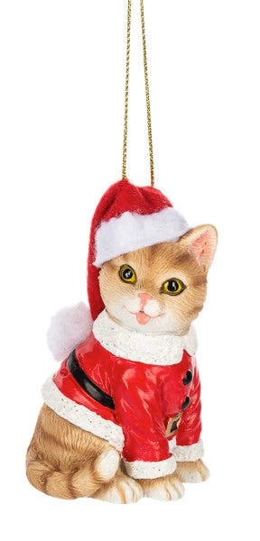 Fleas Navidad Cat Ornament - Orange Tabby 1 Fleas Navidad Cat Ornament - Orange Tabby
