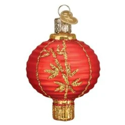 Chinese Lantern Glass Ornament