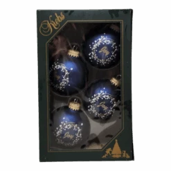 Krebs Value Glass Ball 4 Pack - Joyful Wishes