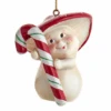 Candy Cane Mushroom Ornament - Sweet Treats