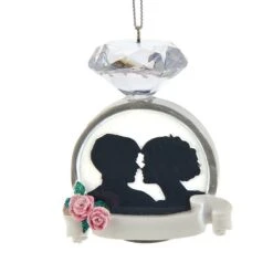 Kurt Adler Wedding Ring Couple Ornament