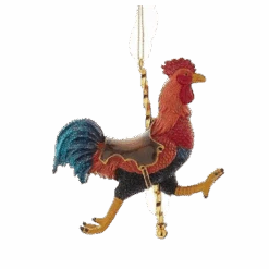 Kurt Adler Resin Carousel Ornament - Rooster
