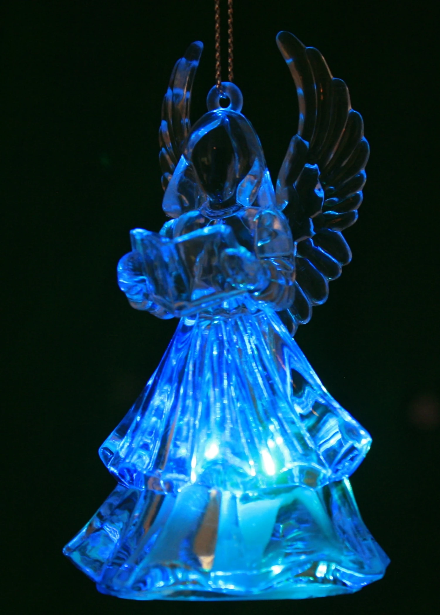 Kurt Adler Battery-Operated LED Angel Ornament - Trumpet 6 Kurt Adler Battery-Operated LED Angel Ornament - Trumpet - Image 6