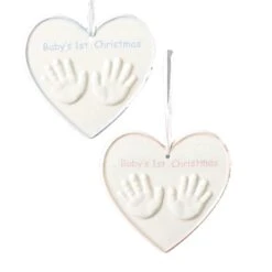 Roman Hands In Heart Babies First Christmas - Pink -Country Christmas Loft Shop upk7xni5hv4zgncyaijn