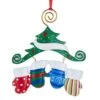 Kurt Adler Dangling Mittens Family Ornament- Family Of 4