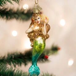 Mermaid Glass Ornament 7 Mermaid Glass Ornament -Country Christmas Loft Shop uuaf7obczjlzio3mduze
