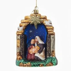 Kurt Adler Noble Nativity Scene Ornament -Country Christmas Loft Shop uuvcwahqsmvona4wkuud