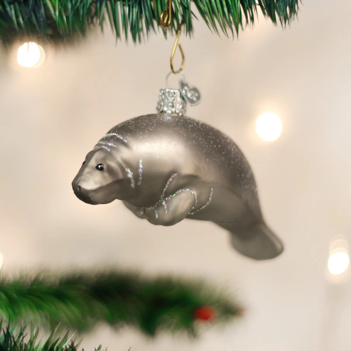 Old World Christmas Manatee Ornament 4 Old World Christmas Manatee Ornament - Image 4