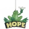 Kurt Adler Peace Frog Ornament - Hope