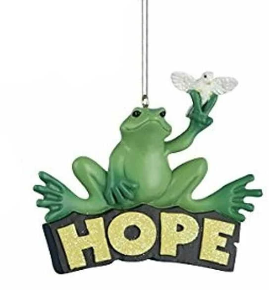 Kurt Adler Peace Frog Ornament - Hope 1 Kurt Adler Peace Frog Ornament - Hope