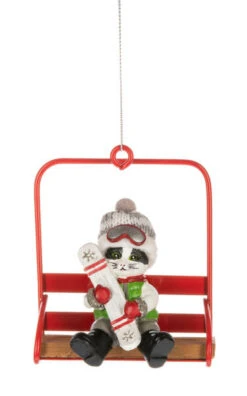 Chair Lift Character Ornament - Cat