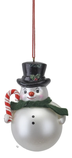 Snowman Ball Ornament 1 Snowman Ball Ornament