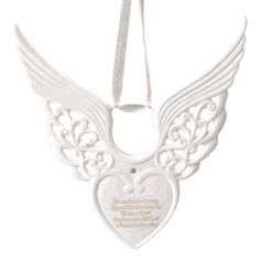 Roman Wing Heart Memorial Ornament