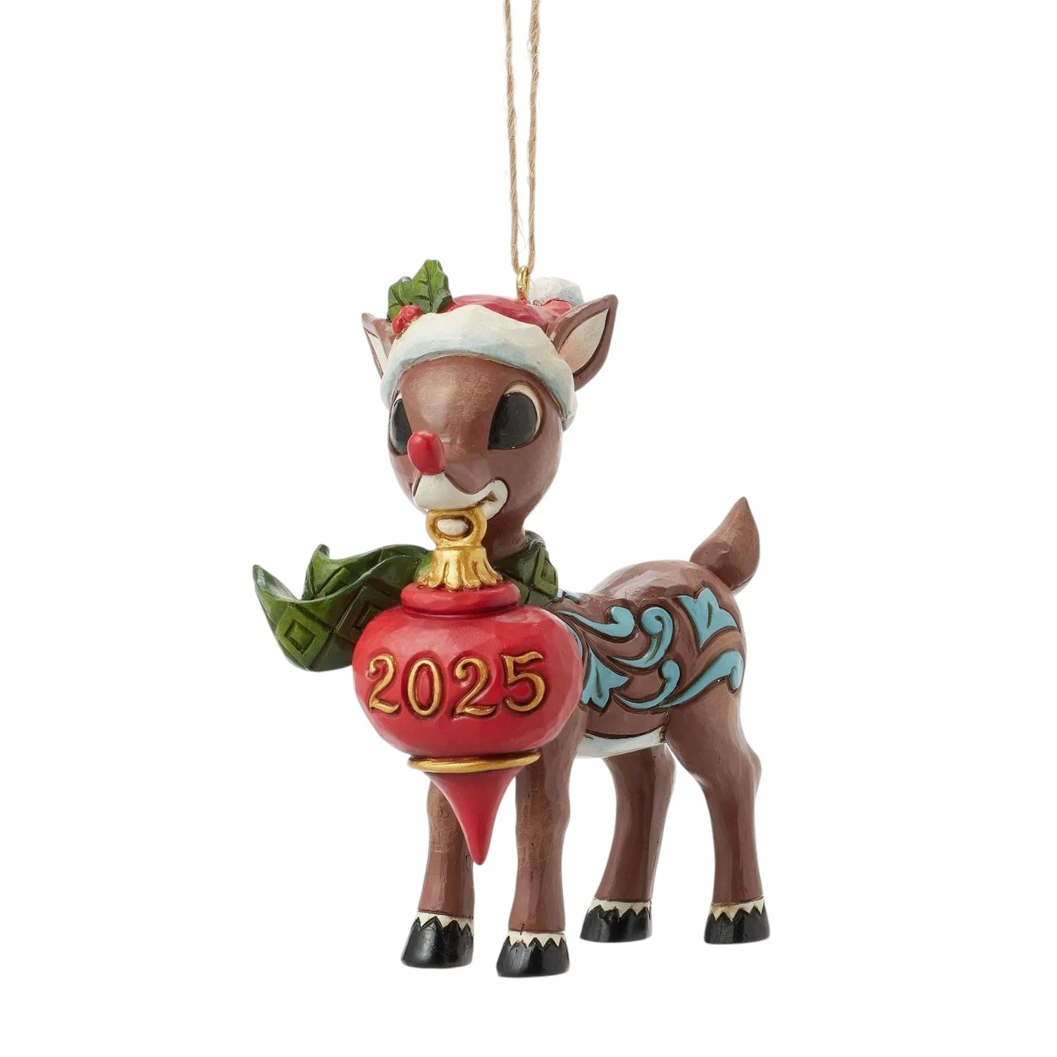 Rudolph With Oversized Ornament - Dated 2025 5 Rudolph With Oversized Ornament - Dated 2025 - Image 5