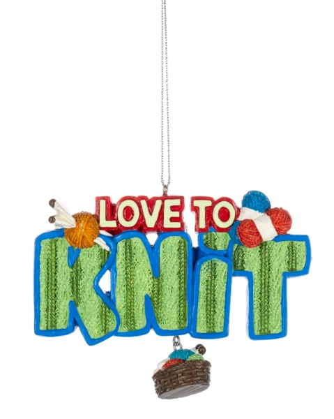Love To Knit Ornament 1 Love To Knit Ornament