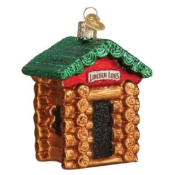 Lincoln Logs Glass Ornament -Country Christmas Loft Shop vleur1rteitczwelnjd4