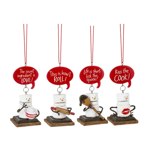 Toasted S'mores Baking Ornaments - 2 Toasted S'mores Baking Ornaments - - Image 2