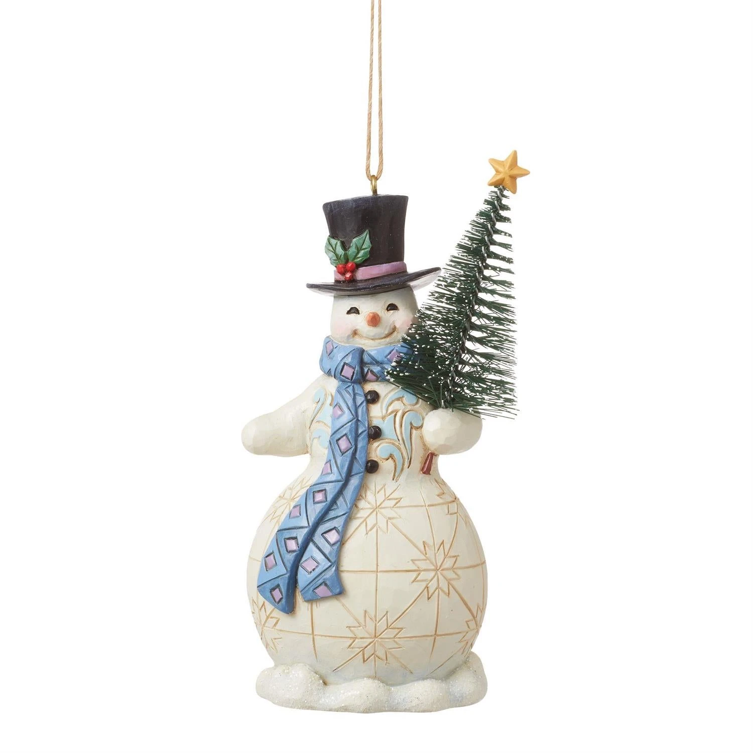 Snowman With Sisal Tree Ornament 1 Snowman With Sisal Tree Ornament