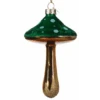 Gold Stem Glass Mushroom Ornament -