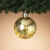 8" Lighted Mercury Plastic Ornament - Gold