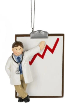Doctor With Chart Ornament - Male