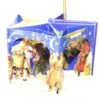 Popup Mini Book German Ornament - Blue