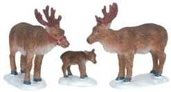 Lemax Reindeer Family - Set Of 3