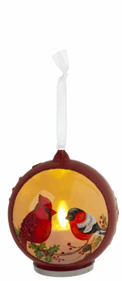 Cardinal LED Lighted Glass Ornament - 1 Bird -Country Christmas Loft Shop w2rbgmd9duayrhz6bq3x