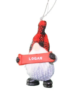 Personalized Gnome Ornament (Letters J-P) - Luke -Country Christmas Loft Shop w2xo1symri1z0wt4z0gw
