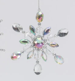 5" Snowflake Ornament - Oval