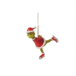 Grinch Ice Skating Ornament