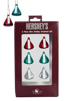 Hershey Kurt Adler Plastic Hershey's Mini Kisses Ornament, Set Of 6