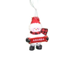 Cozy Snowman Ornament (Letters A - F) - -Country Christmas Loft Shop whtdhju7vuqjnhscvomh