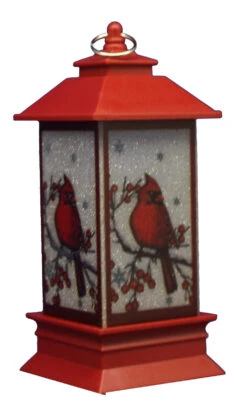 Roman LED Lantern With Cardinal