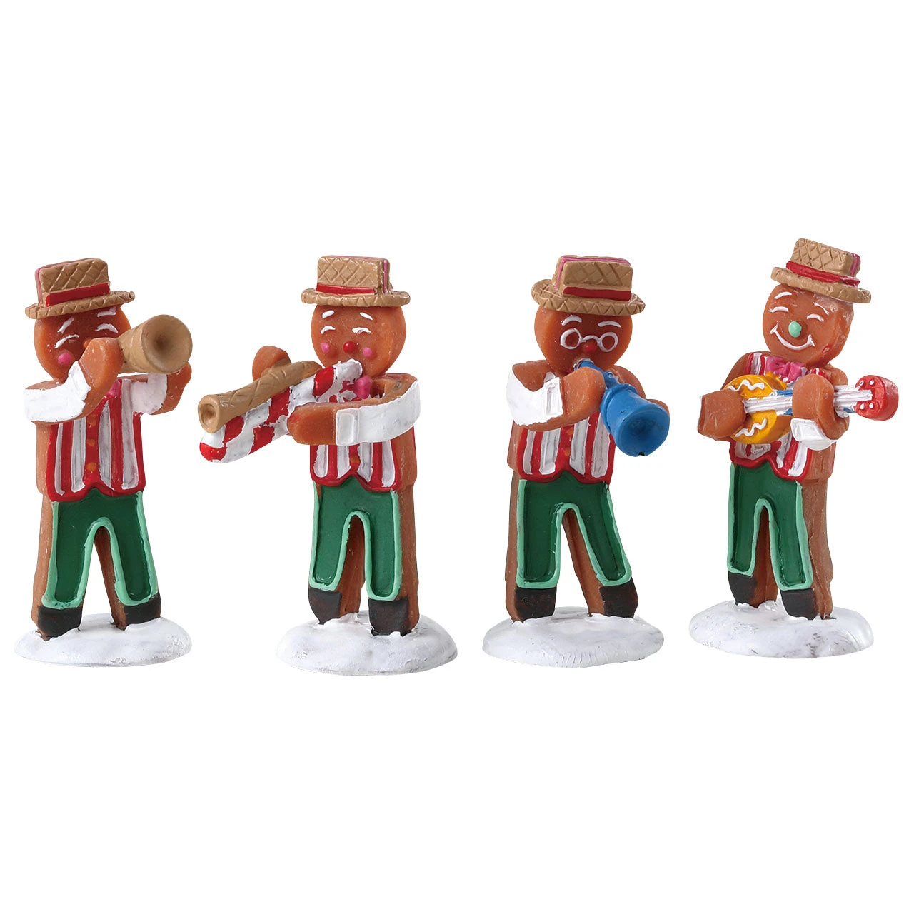 Lemax Gingerbread Jazz, Set Of 4 1 Lemax Gingerbread Jazz, Set Of 4