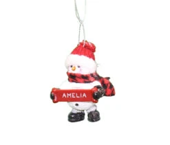 Cozy Snowman Ornament (Letters A - F) - -Country Christmas Loft Shop ws9pxs4gwf70a0qfe1nl