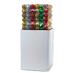 Kurt Adler Shatterproof Decorated Ball Ornament Set -