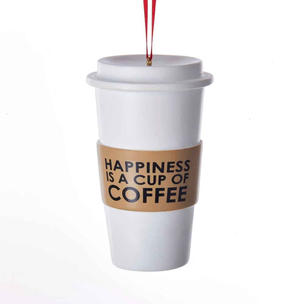 Kurt Adler Happiness Is A Cup Of Coffee - Ornament 2 Kurt Adler Happiness Is A Cup Of Coffee - Ornament - Image 2