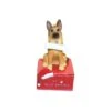 German Shepherd With Bone Ornament