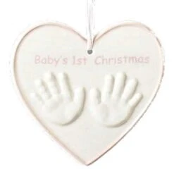 Roman Hands In Heart Babies First Christmas - Pink -Country Christmas Loft Shop wzeilejqxf05njrvqw2x