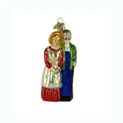 Farm Couple Glass Ornament -Country Christmas Loft Shop wzuvrwmvkr5jtocjh00m