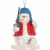 Ice Fishing Snowman Ornament